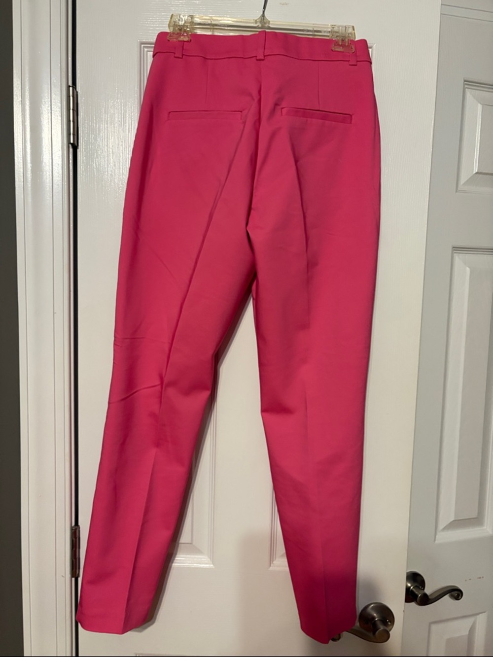 Women's High-Rise Pink Tailored Trousers - Picture 2 of 5